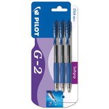 Pilot G-2 Retractable Rollerball Pens - Blue (3 Pack)