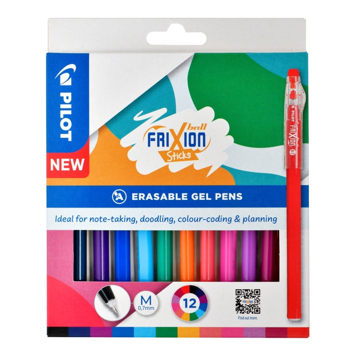 Pilot Frixion Ball Sticks Erasable Gel Pens (12 Pack)