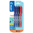 Pilot Frixion Ball Erasable Pens - Assorted Colours (4 Pack)