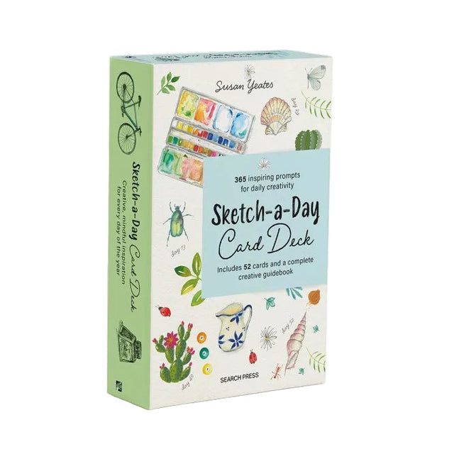 Sketch-a-Day Card Deck box by Susan Yates, published by Search Press. 