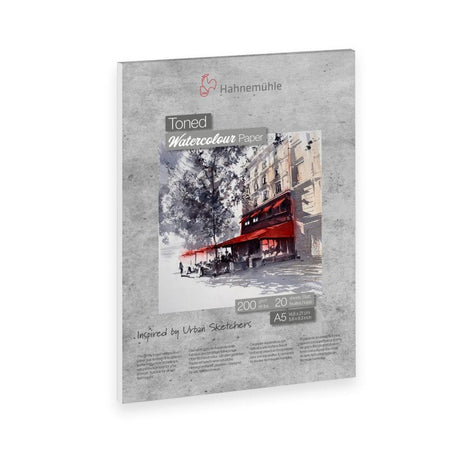 Hahnemuhle Toned Watercolour Pad 200gsm A5 - Grey (25 Sheets)