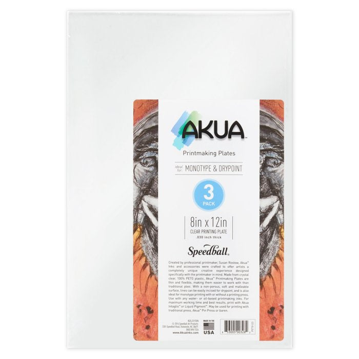 Speedball Akua Printmaking Plates 8 x 12 Inch (Pack of 3)