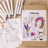 Starter Craft Kit Colouring Drawing Markers
