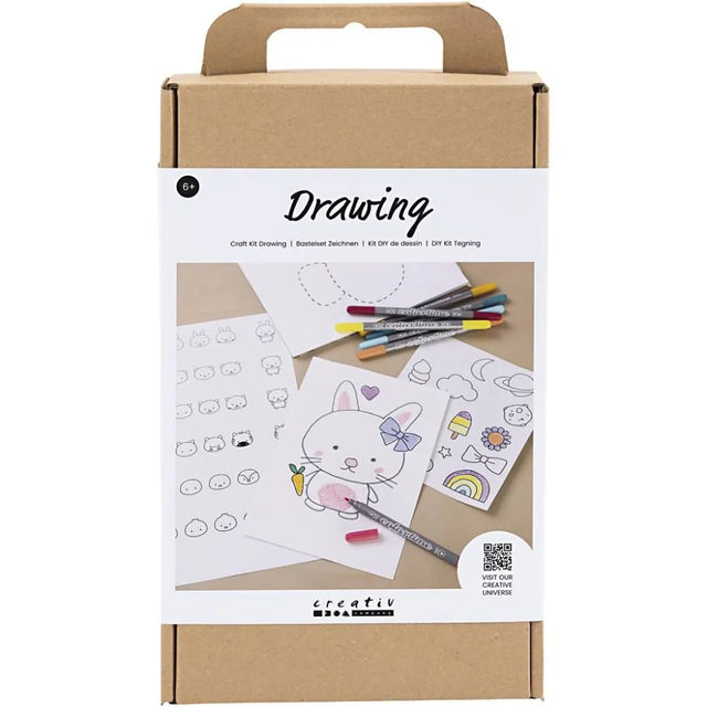 Craft Kit Drawing Mixed Figures Pastel Colours