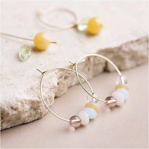 Mini Craft Kit Jewellery Earring Hoops With Beads