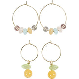 Mini Craft Kit Jewellery Earring Hoops With Beads