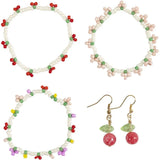 Mini Craft Kit Jewellery Fruit Elastic Bracelet and Earring