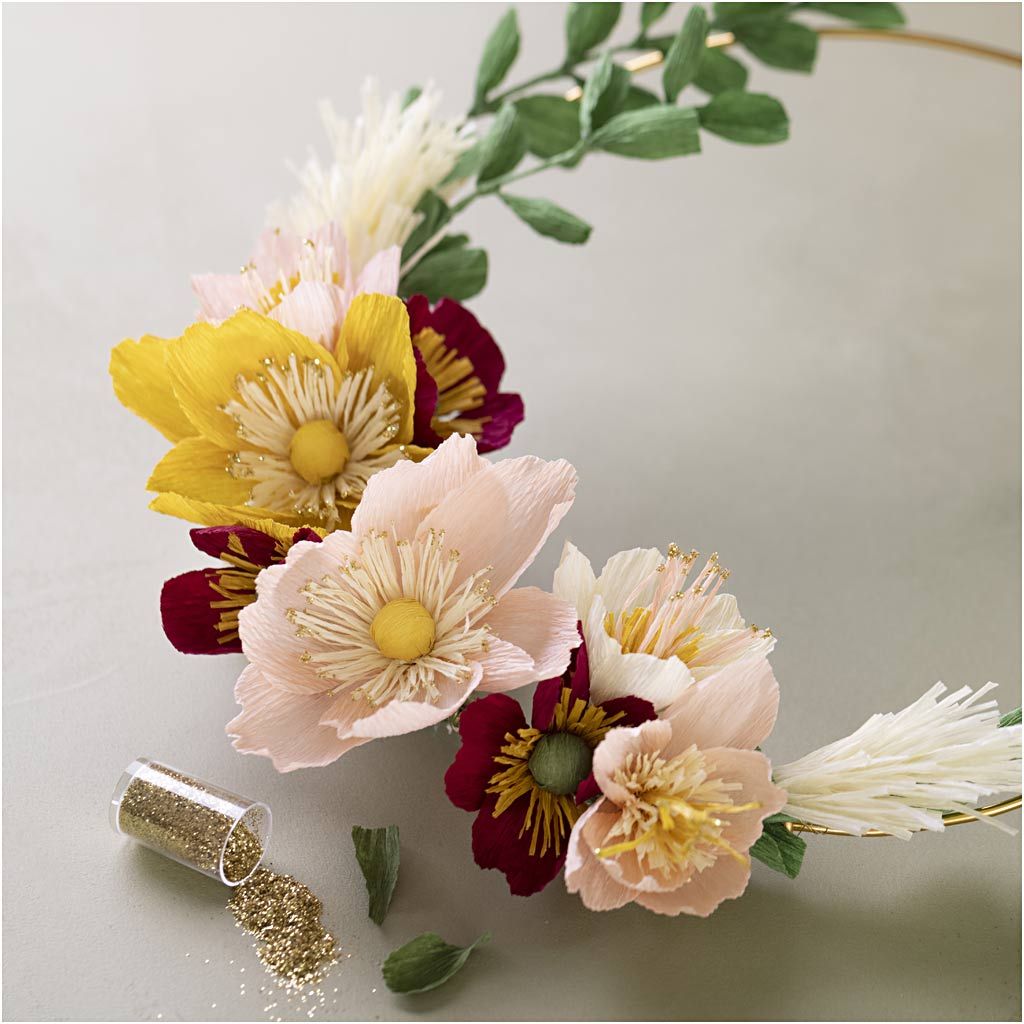 Craft Kit Crepe Paper - Flower Wreath