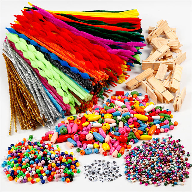 Fun with pegs and pipe cleaners