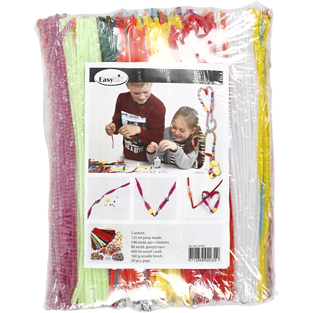 Fun with pegs and pipe cleaners