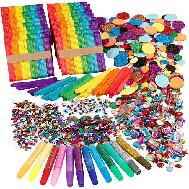 Glitter and Wood Sticks