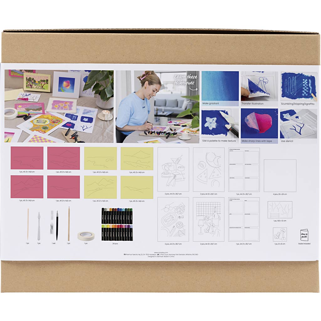 Starter Kit Oil Pastels - Assorted Colours