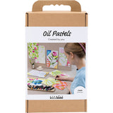Craft Kit Oil Pastels - Flowers