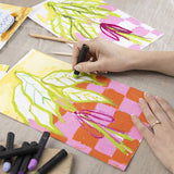 Craft Kit Oil Pastels - Flowers