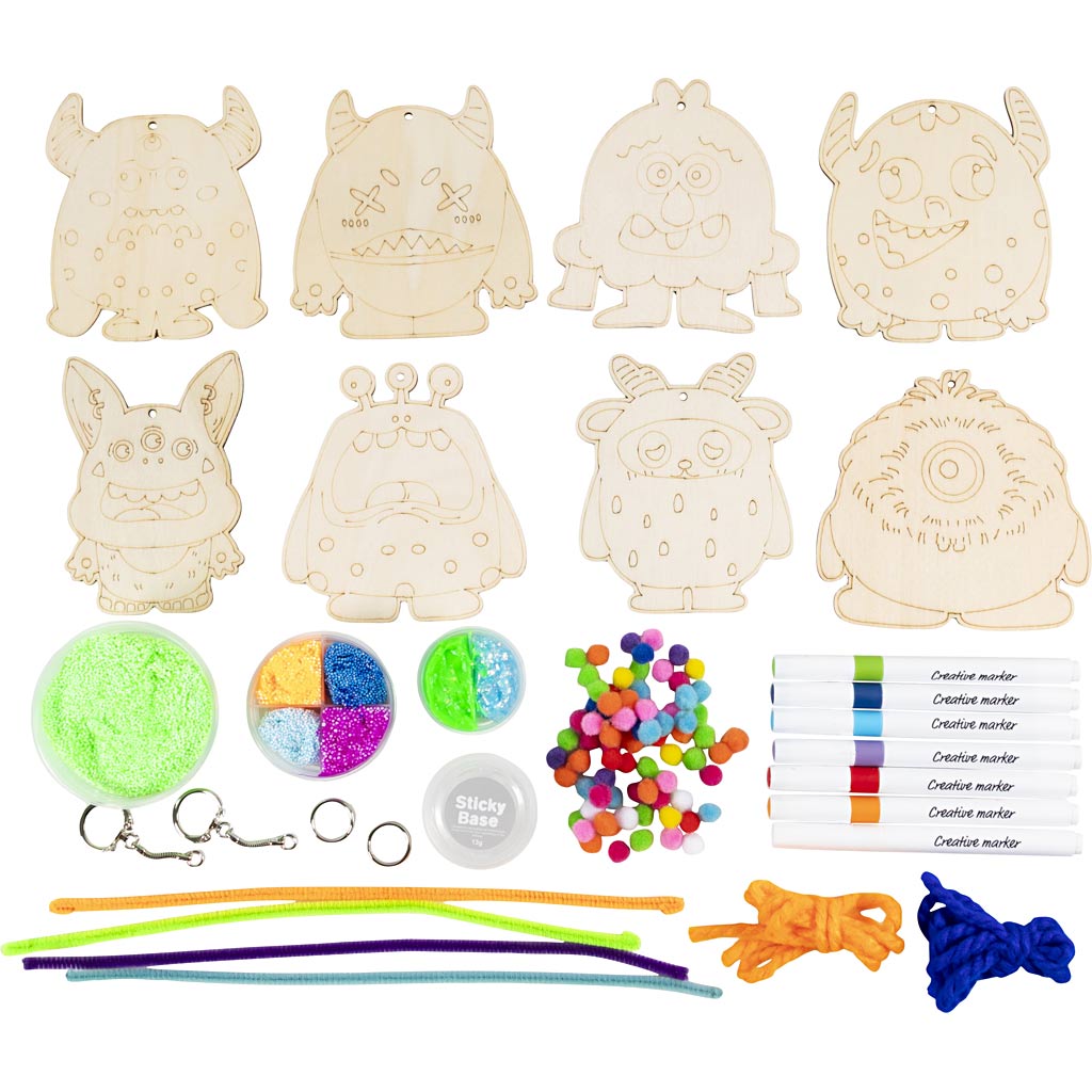 Craft Kit Decoration - Monsters Colourful