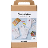 Craft Kit Embroidery - Socks White