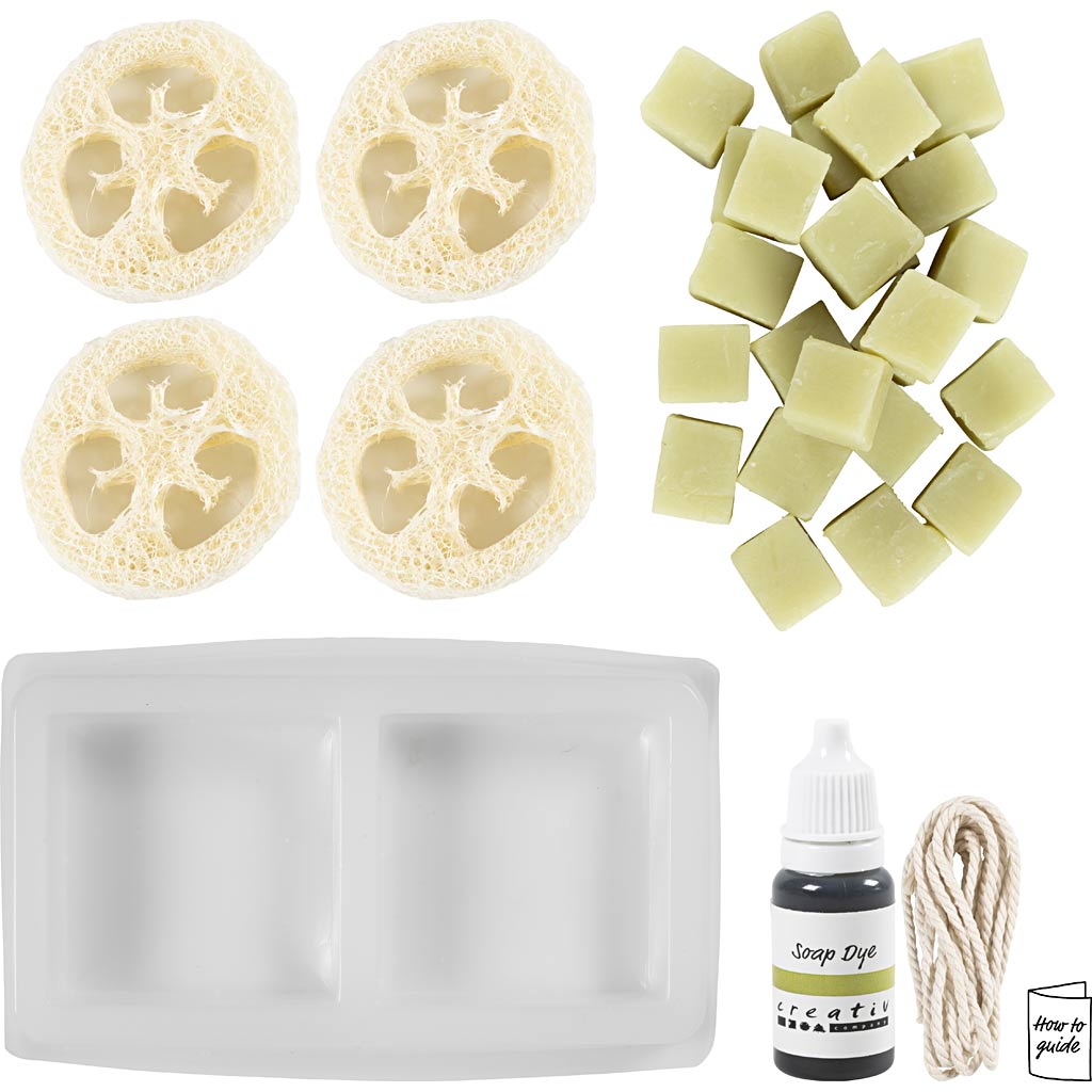 Craft Kit Soap Making - Loofah Olive Green
