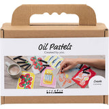 Mini Craft Kit - Oil Pastels Fish & Shellfish