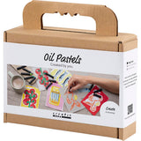 Mini Craft Kit - Oil Pastels Fish & Shellfish