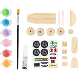 Mini Craft Kit Painting - Wooden Racing Car