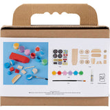 Mini Craft Kit Painting - Wooden Racing Car