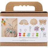 Mini Craft Kit Embroidery - Butterfly Shell Rainbow
