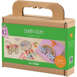 Mini Craft Kit Embroidery - Butterfly Shell Rainbow