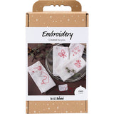 Craft Kit Embroidery - Christmas Napkins Red
