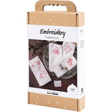 Craft Kit Embroidery - Christmas Napkins Red