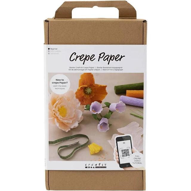 Starter Craft Kit Crepe Paper - Assorted Colours