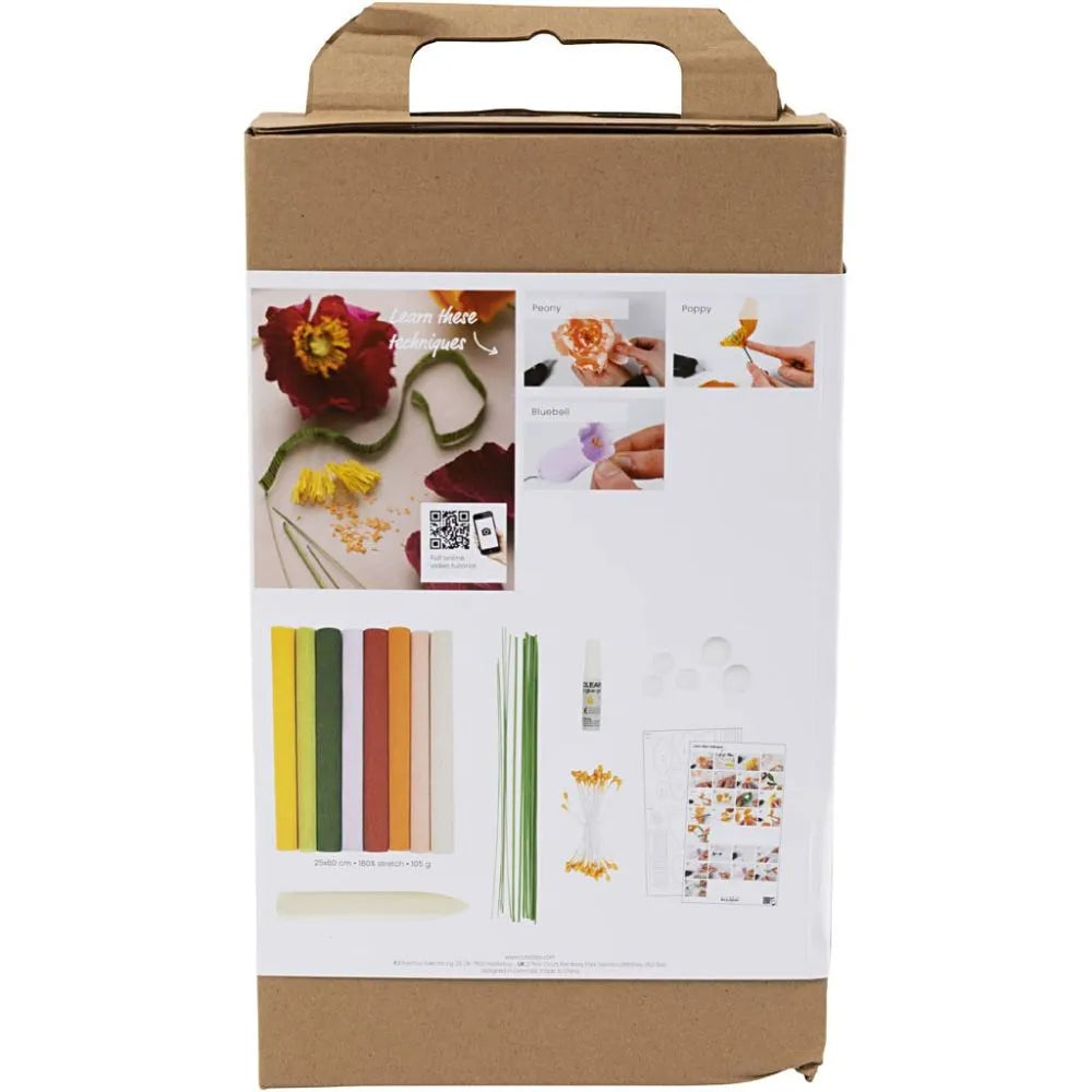 Starter Craft Kit Crepe Paper - Assorted Colours