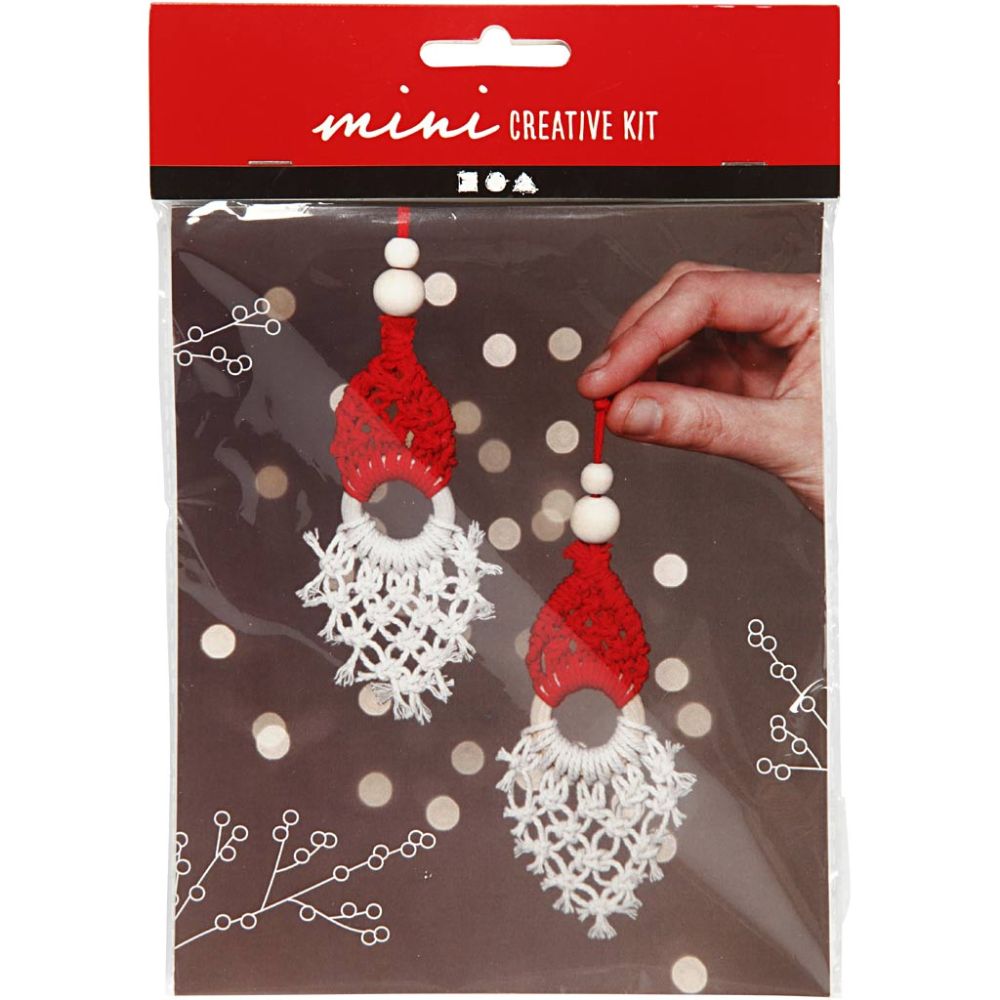 Mini Craft Kit - Macramé Christmas Elf