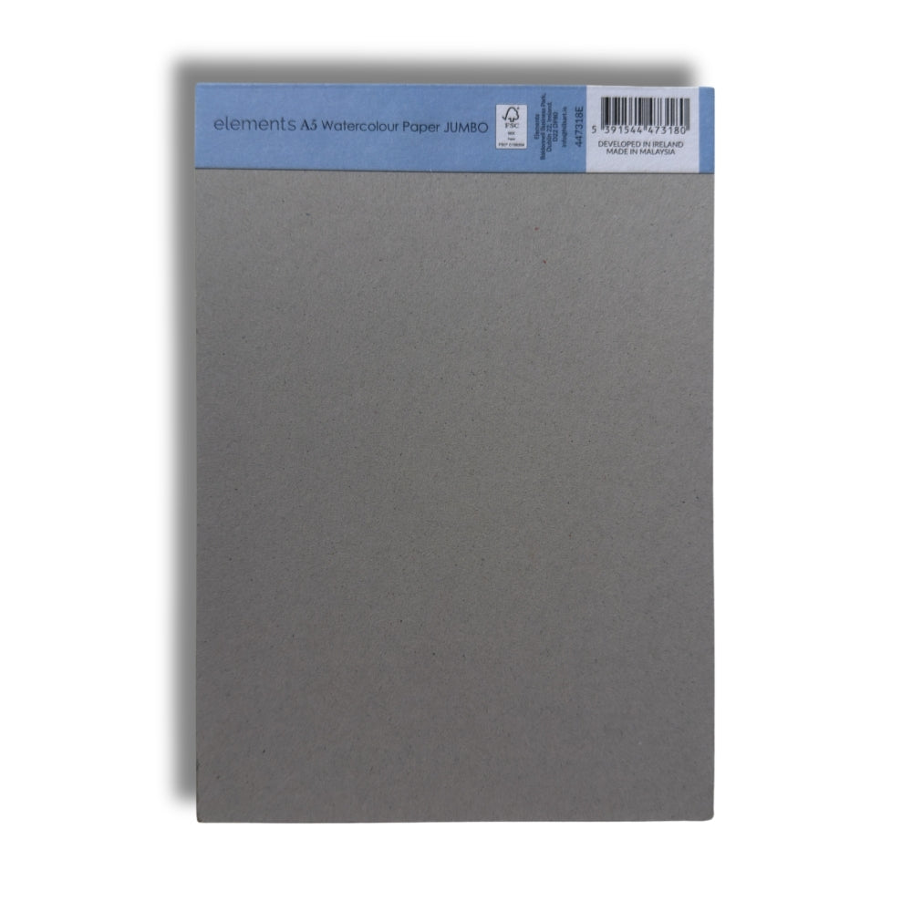 Elements Jumbo A5 Watercolour Paper Pad 300gsm (50 Sheets)