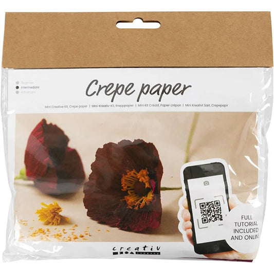 Mini Craft Kit Crepe Paper Poppies