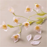 Mini Craft Kit Crepe Paper Flowers Cherry Branch