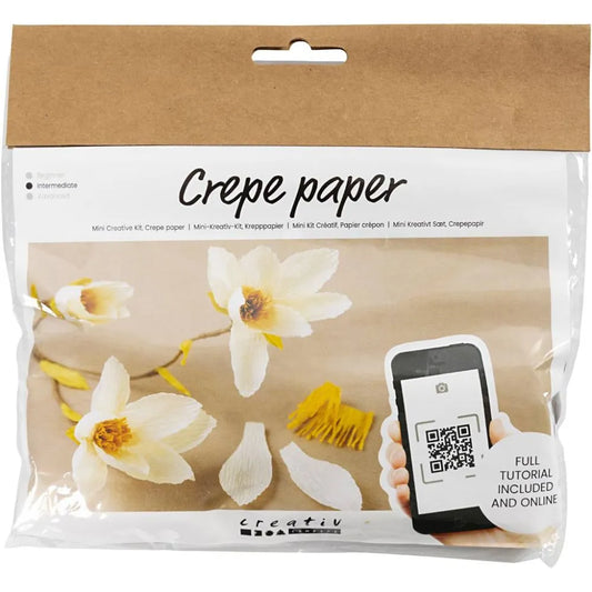 Mini Craft Kit Crepe Paper, Magnolia Branch, Crêpe