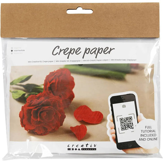 Mini Craft Kit Crepe Paper Roses
