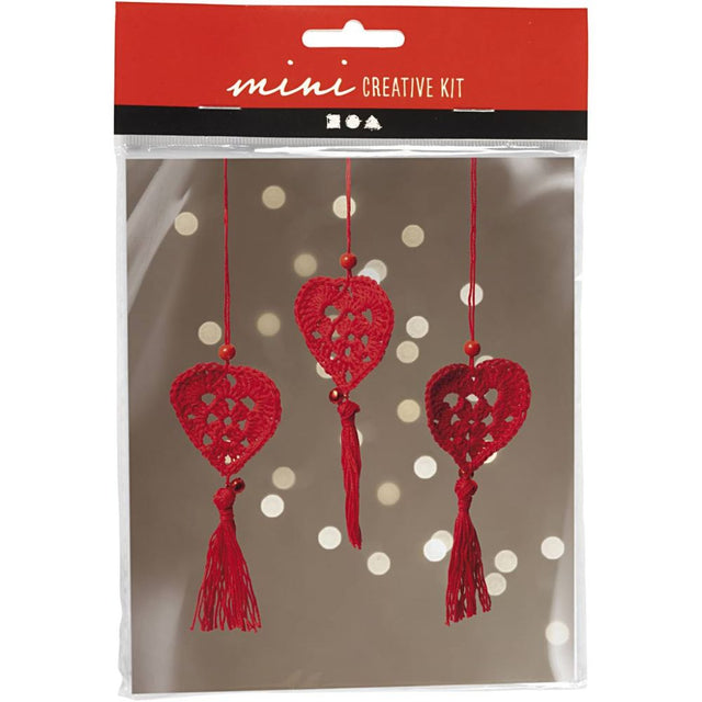 Mini Craft Kit Crocheting - Hearts