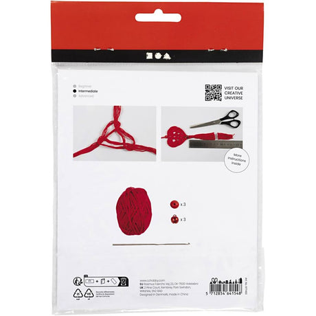 Mini Craft Kit Crocheting - Hearts