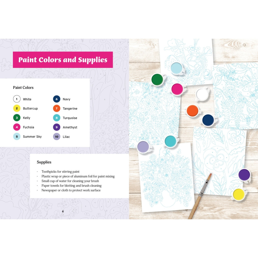 Paint by Number Kit: Botanicals