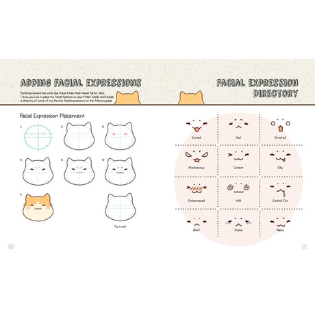 Draw & Color Kawaii Kitties Boook & Markers Set
