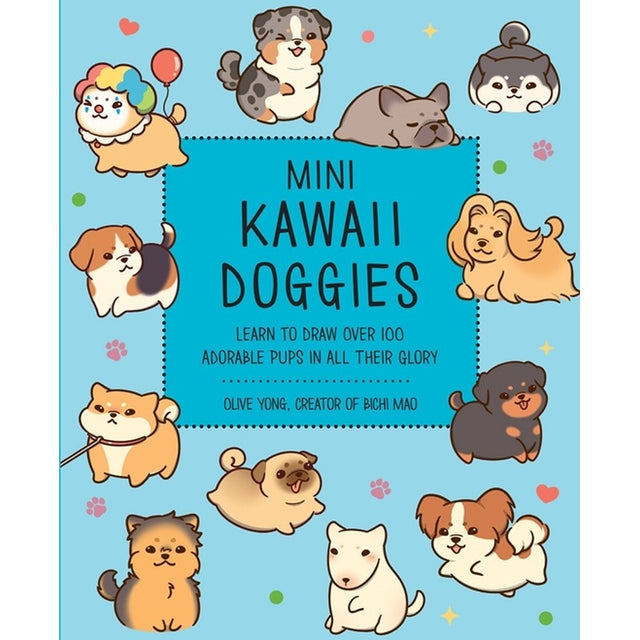 Mini Kawaii Doggies Drawing Book