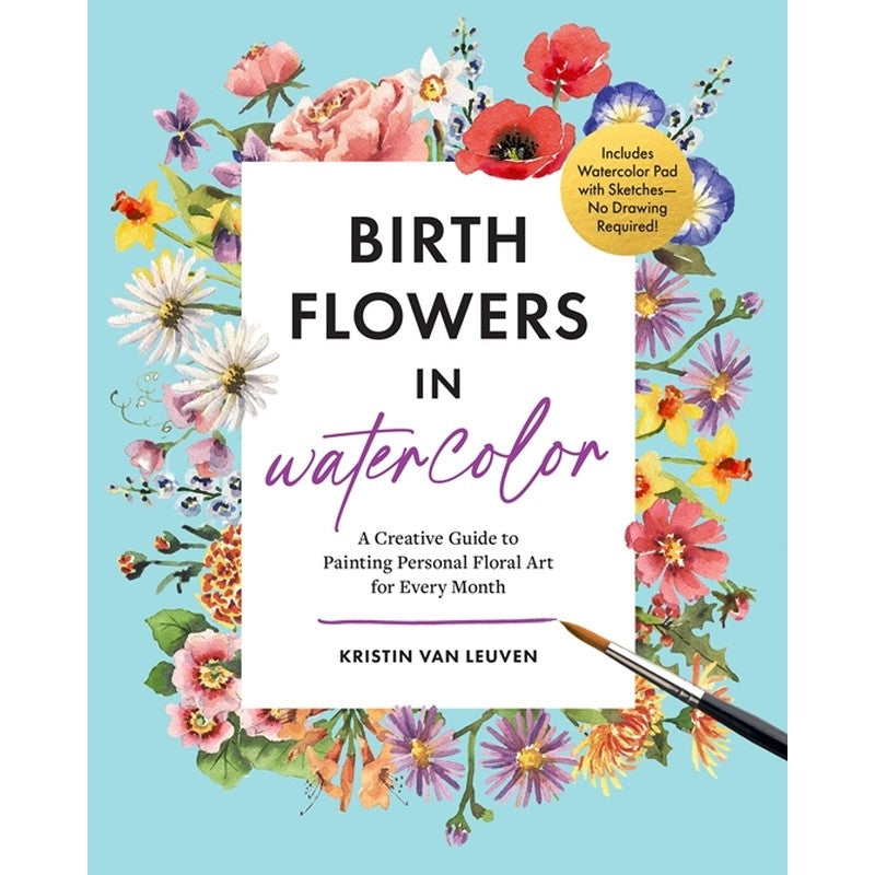 Birth Flowers In Watercolor Book