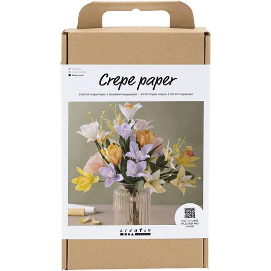 Craft Kit Crepe Paper Spring Flower Bouquet