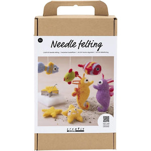 Craft Kit Needle felting, Animals in water
