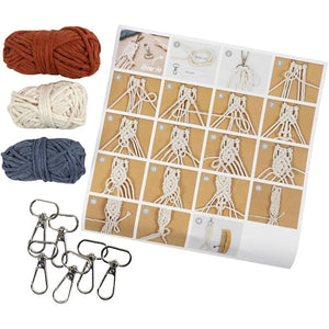 Mini Craft Kit Macramé Keyrings