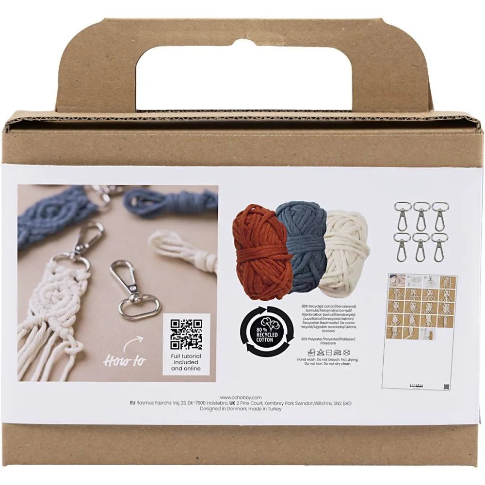 Mini Craft Kit Macramé Keyrings