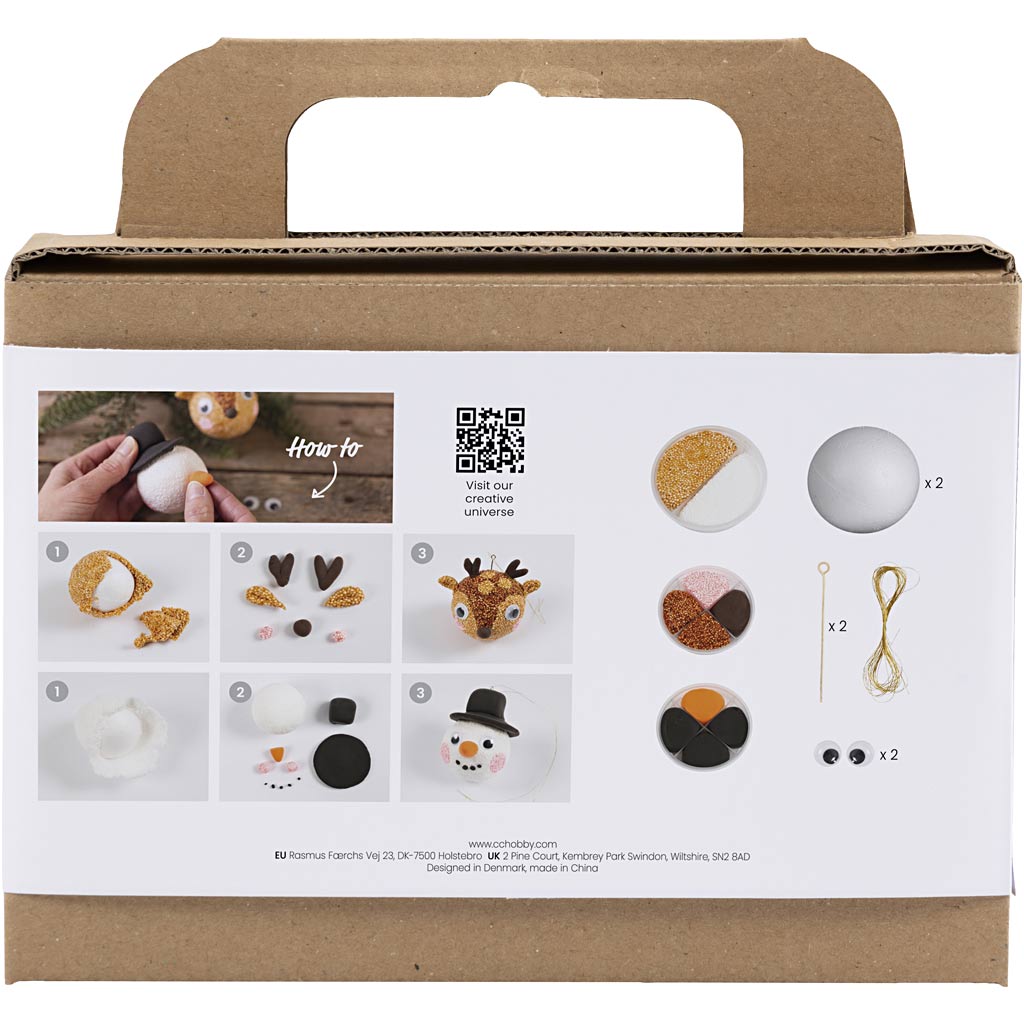Mini Craft Kit Christmas Baubles