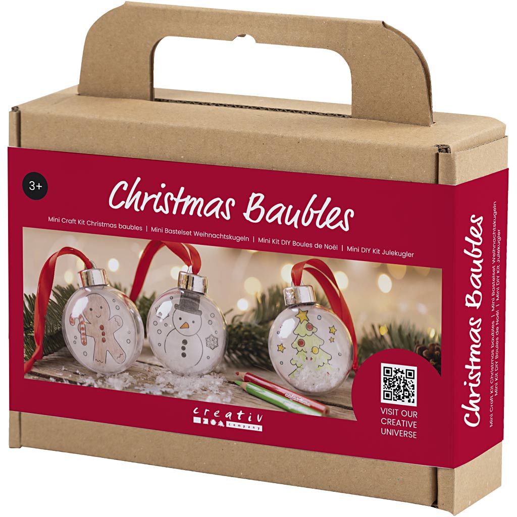 Mini Craft Kit Christmas Baubles