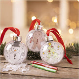 Mini Craft Kit - Christmas Bauble Drawings